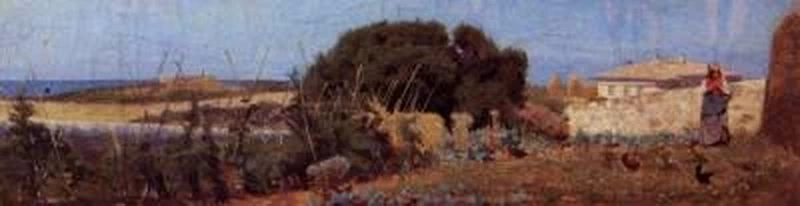 Casa e marina a Castiglioncello (1862